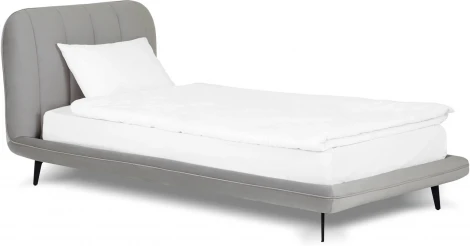 Кровать Amsterdam ОГОГО Обстановочка! (Велюр/Серый) арт.915079