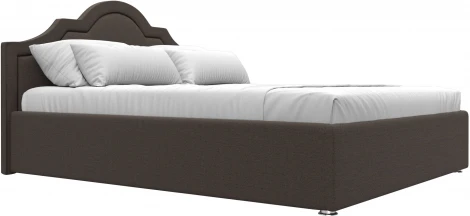 Кровать интерьерная Афина 160 (Коричневый/Рогожка) Лига Диванов арт.123044