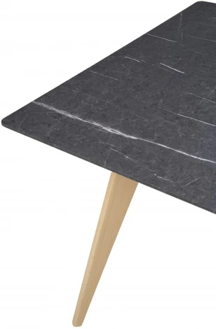 Стол R-Home Лунд квадратный 960*960 Мрамор Графит