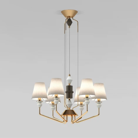 Подвесная люстра   Eurosvet Olaria 101012/6 латунь Smart