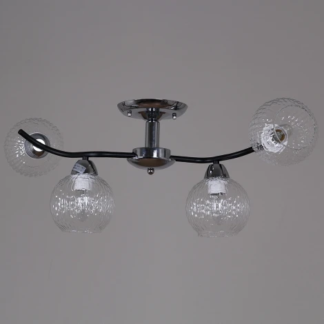 Потолочная люстра на штанге Reluce 07624-0.3-04 CR+BK (220V)