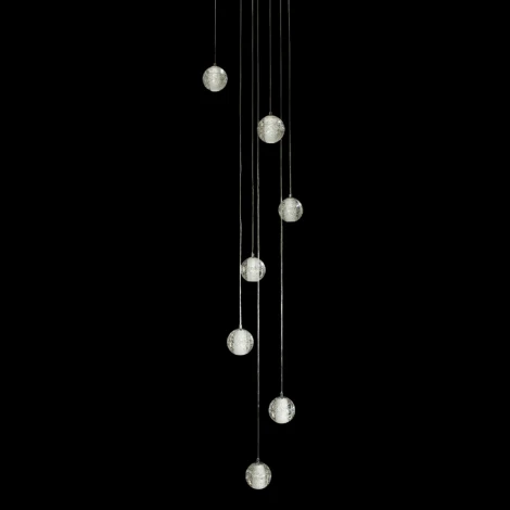 Подвесной светильник Loft It Rain 10112/7 (220V, хрусталь, на проводе, шарики)