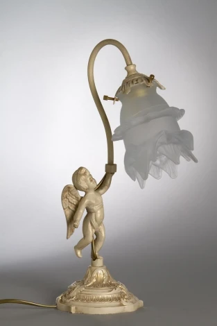Интерьерная настольная лампа Nervilamp 2081 2081/1L/ST (220V, фигура человека, ангелы)