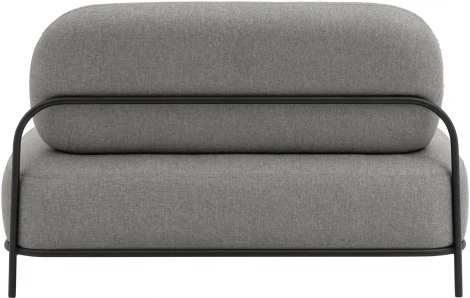 Диван Stool Group Стоун рогожка серый УТ000036924