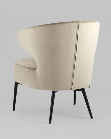 Кресло Stool Group лаунж Royal велюр бежевый УТ000035299