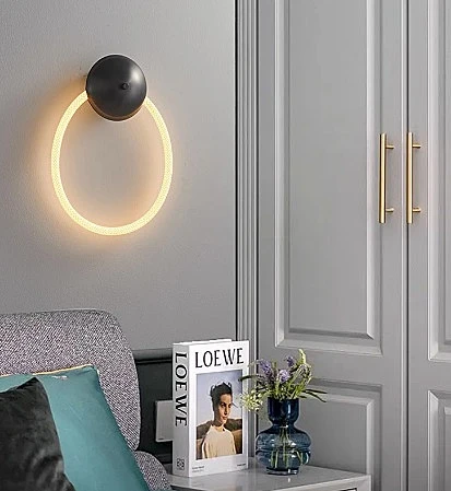 Настенный светильник с гибким неоном Lightera Tura LE103W-43BA STEEL (LED, 220V)