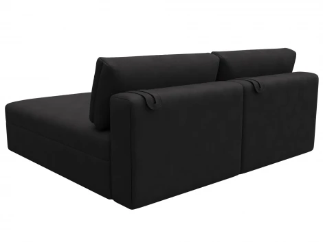 Диван угловой модульный Лига-060 НПБ угол универсальный (ЛДСП,Брус,Фанера/Пластик/Замша/Коричневый) Лига Диванов 129504