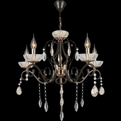 Подвесная люстра Reluce 04456-0.4-05 (220V, подвески, на цепи, подсвечник, свеча)