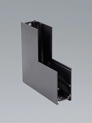 Коннектор угловой вертикальный 20 мм магнитный 100*100 для накладного шинопровода, черный Vitaluce VT0200026-01