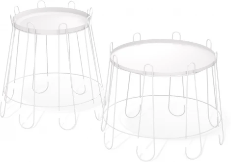 Столик журнальный Sheffilton SHT-CT6/CT6-2 белый муар