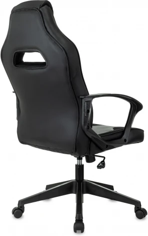 Кресло игровое Zombie 400 черный ткань/эко.кожа крестов. пластик