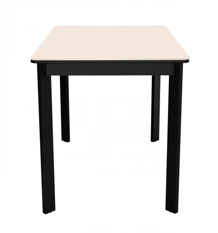 Стол DikLine LK110 Керамика Krater Perla (бежевый матовый) /подстолье черное/опоры черные