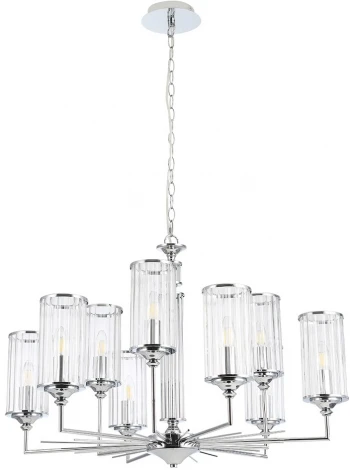 Подвесная люстра Crystal Lux GLORIA SP9 CHROME (220V, на цепи)