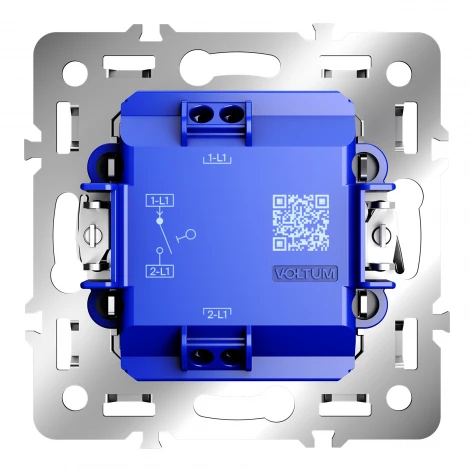 Механизм выключателя одноклавишного 10А Voltum S70 VLS0101M