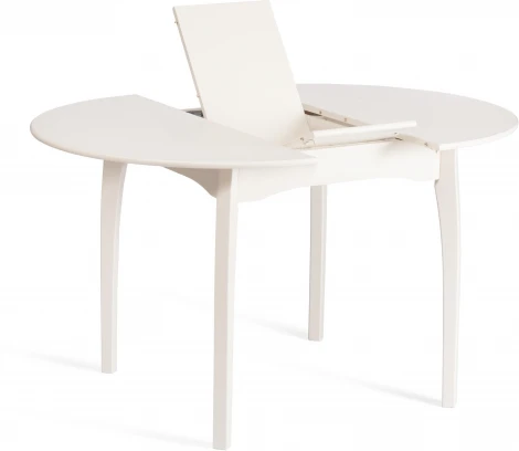 Стол DIAMANTE круглый (Бук,МДФ,Шпон дуба /Белый)