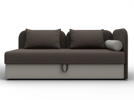 Тахта Лига-094 НПБ (ДСП,ЛДСП,Фанера/Пластик/Рогожка/Коричневый,Бежевый) Лига Диванов 132529