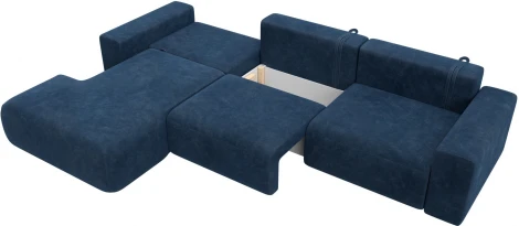 Диван угловой Лига-036 НПБ Классик Лонг левый угол Лига Диванов (Велюр) арт.127787L