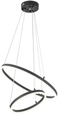 Подвесной светильник Escada Void 10254/2LED 66W Black APP (регулировка яркости, 220V, пульт управления, управление смартфоном, на тросе)