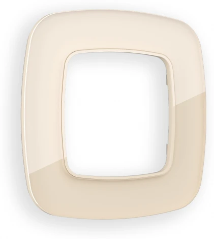 Рамка Ambrella Volt OMEGA Radian (Бежевый Стекло закаленное натуральное) 1-ая OF350301