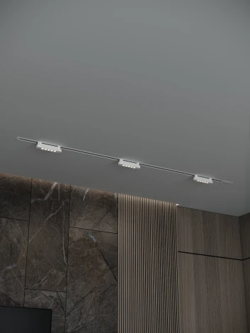 Трековая система в сборе однофазная встраиваемая 220V 30W Hesby Lighting Skylite №9 HSBL_kompl_S009_VI2W4K