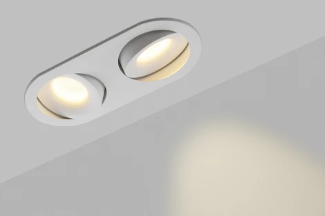 Встраиваемый точечный светильник Lumker COMBO 2 COMBO-2R2-WH (220V, круглые)