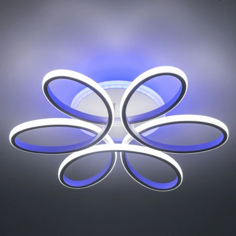 Потолочная люстра RGB Citilux Сезар Смарт CL233A150E (LED, 220V, умный дом - Алиса, Маруся, Сири, цветы)