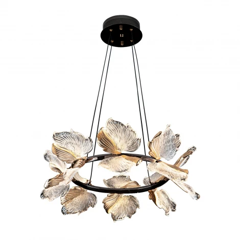 Подвесная люстра светодиодная с пультом с регулировкой цветовой температуры Modelux MODELUX ML.2412.600 BK