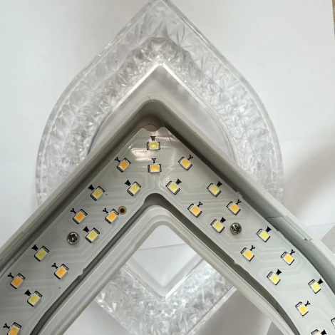 Потолочная люстра светодиодная на штанге с пультом с ночным режимом, регулировкой цветовой температуры и яркости Reluce 28120-0.3-3+3C WH