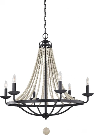 Подвесная люстра Feiss Nori FE-NORI6-DWZ (220V, на цепи, свеча)