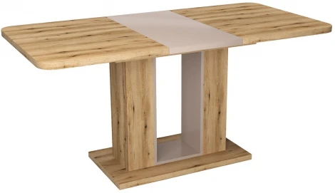 Стол обеденный Toscana (120+40) дуб эвок прибрежный/глиняный серый Top Concept 12867