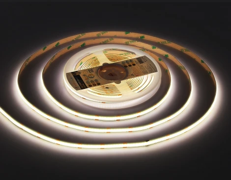 Светодиодная лента COB 608Led/ 12W m/ 24V IP20 CCT 3000-6500K/ 5m*8mm*2.2mm (3 конт.) Ambrella Illumination GS4901