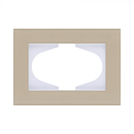 Рамка для двойной розетки стекло золотой Kollinger Reflex MG RM120GD