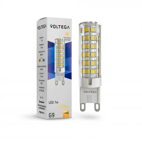 Светодиодная лампа 7W 2700K G9 Voltega Capsule G9 7263