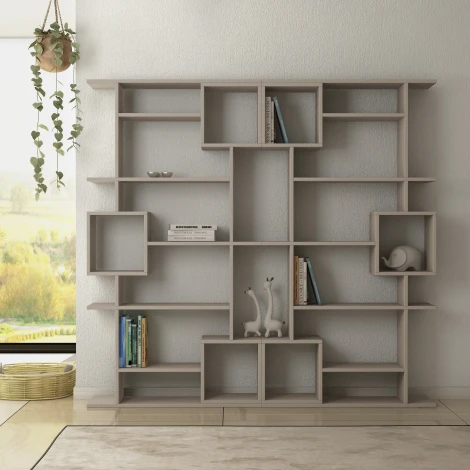 Стеллаж Прямые SOTO BOOKCASE (ЛДСП/Бежевый) LEVE