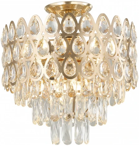 Потолочная люстра хрустальная на штанге Arte Milano Sorrento-2019 372019/6/50/390 GD (220V)
