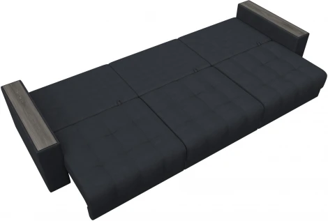 Диван прямой с декором Лига-049 НПБ Лонг Лига Диванов (Замша) арт.128442