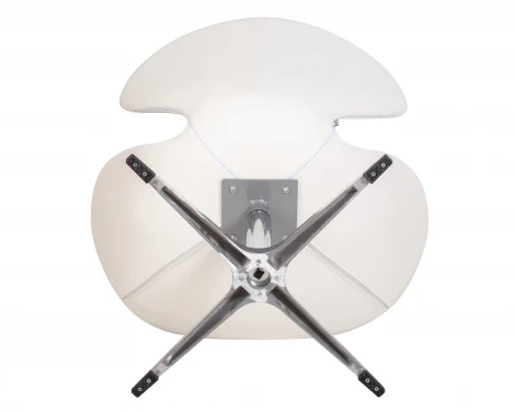 Кресло дизайнерское SWAN (белый кожзам P23)