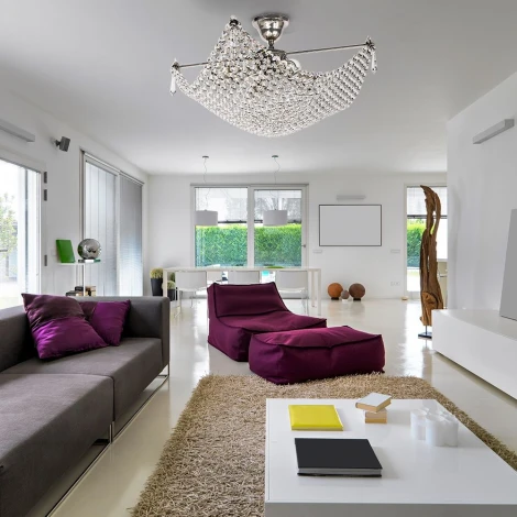 Потолочная люстра Arti Lampadari Roma E 1.3.50.501 N (220V, хрусталь)