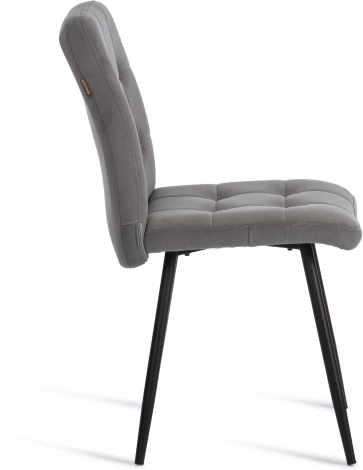 Стул обеденный Medeo Tetchair (Флок/Серый,Черный) арт.24352