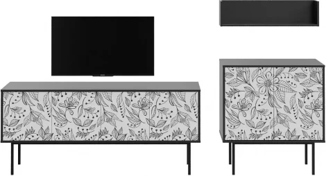 Композиция Boho Color 4 ОГОГО (арт.599582), (ЛДСП/Черный)