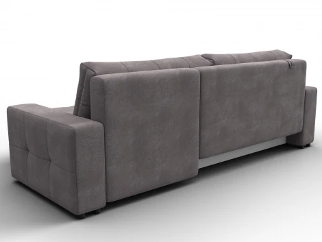 Диван угловой Лига-122 угол универсальный (ДСП,Брус,Велюр/Бежевый) Лига Диванов 137608