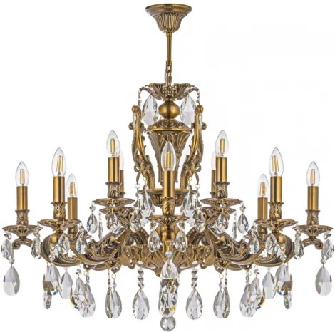 Подвесная люстра на штанге Dio D'Arte Soprano Soprano E 1.1.12.600 A (220V, подвески, подсвечник, свеча)