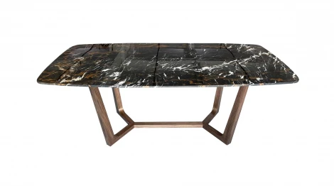 Стол обеденный IST-CASA Верона MC-23051DT-2, 200х100х76 см, коричневый мрамор