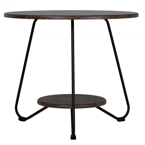 Стол журнальный BeautyStyle 38 дуб шоле коричневый/черный Mebelik 009435