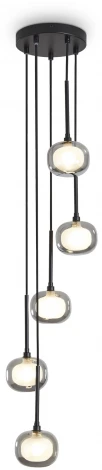 Подвесной светильник каскадный Freya Shimmer FR5435PL-05B1 (220V, на проводе)