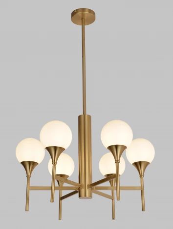 Потолочная люстра на штанге Alfa Light F1624-27 (220V, шарики)