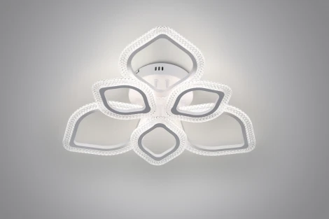 Потолочная люстра на штанге светодиодная с пультом Rivoli Megan 6110-107 (регулировка яркости, 220V)