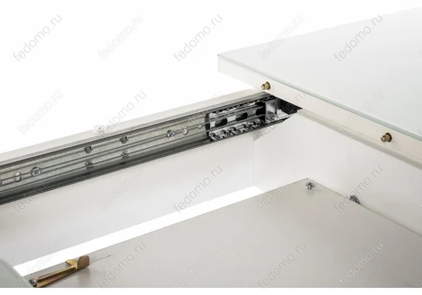 Стеклянный стол Woodville Бриллиант белый 368654