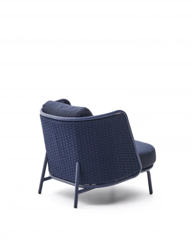 Уличное кресло Sedalis из алюминия и веревки синего цвета La Forma (ex Julia Grup) арт.263196