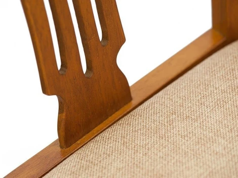 Стул - Гермес/ Hermes дерево гевея, 43х49х94см, Espresso, ткань песочная (Jaffy 104-58) Tetchair 9246